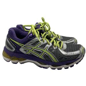 Asics Womens Gel Kayano 21 Running Shoes Purple Green Size 7